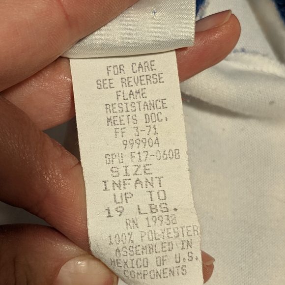 Vintage OshKosh Long-sleeved Zip-up Sleep Sack Plaid with Bears - RARE - Picture 7 of 7